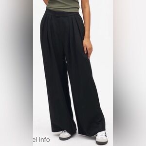 Kotn Plaza Trouser Black Wide-Leg Pants lyocell